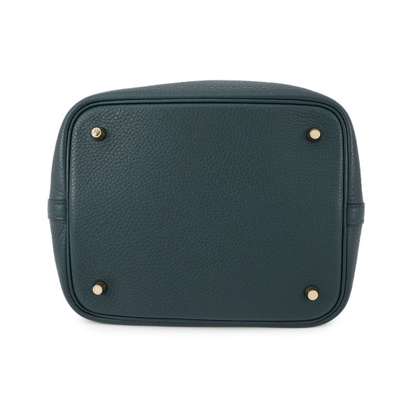 Hermes Hermès Picotin Lock MM Handbag, Vert Cypress, Taurillon Clemence, B Stamp - Picture 3 of 11